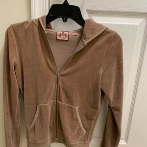 Juicy Couture velvet Zip front Hoodie